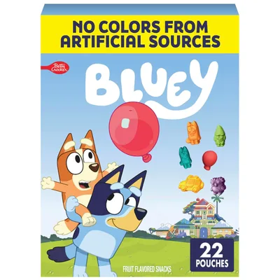 Betty Crocker Bluey fruit flavored snacks, 22 pouches