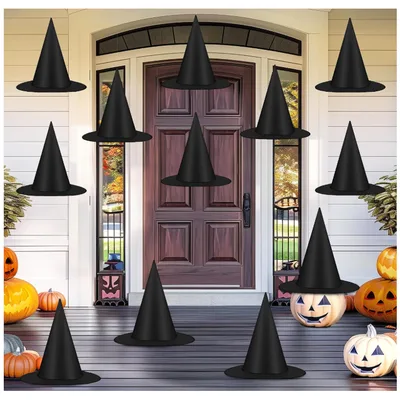 Hanging witch hats, 12 pieces