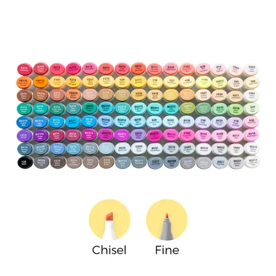 Ohuhu alcohol markers, 120 colours