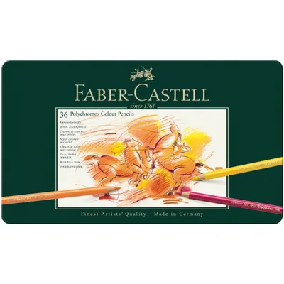 Faber-Castell Polychromos, tin of 36