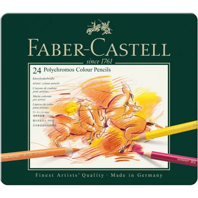 Faber-Castell Polychromos, tin of 24