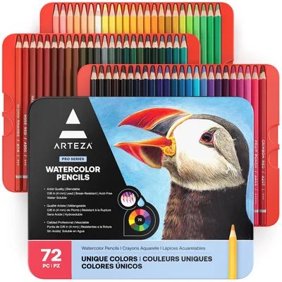 Arteza watercolour pencils, 72
