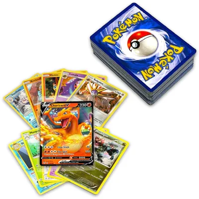 50+ Pokémon cards with 5 foils